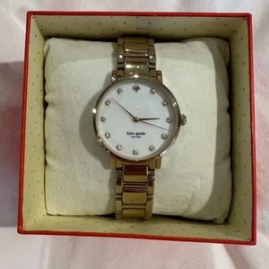 Kate Spade Gold Crystal Gramercy Watch
